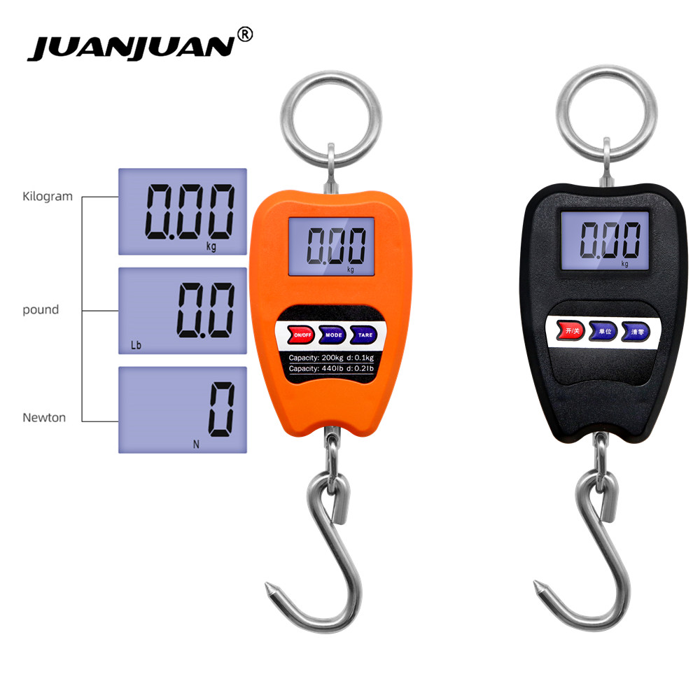 Heavy Equipment Grader - 200kg/440lb Crane Scale Digital Industrial Hanging