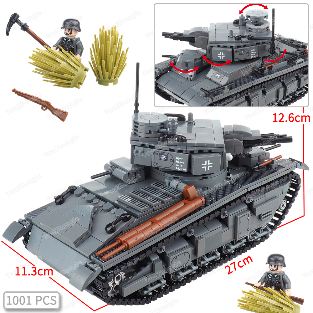 Heavy Equipment Spare Parts - Multi-turret NbFzip Heavy Dark Grey Tank