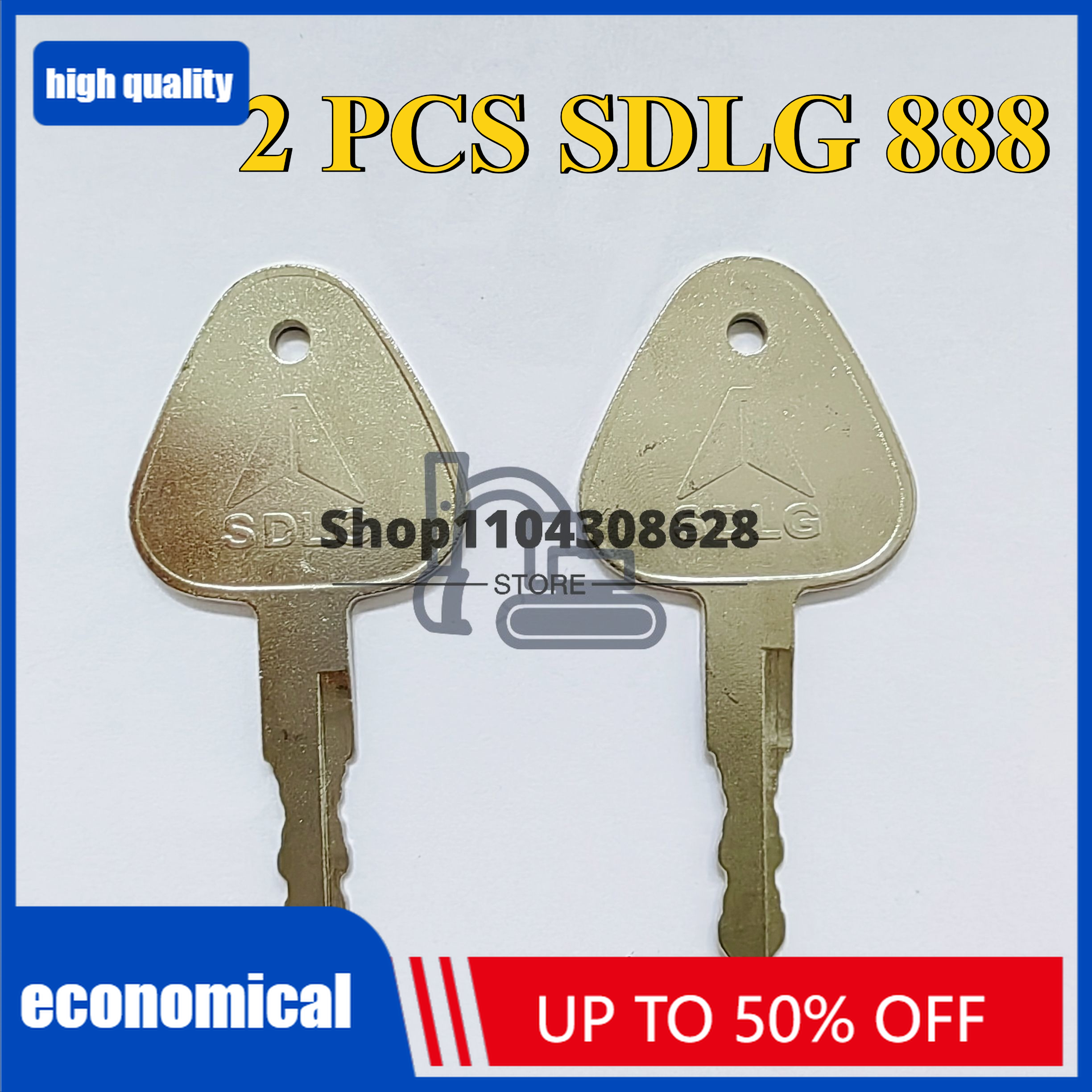 Heavy Equipment Bulldozer - 2 PCS SDLG 888 Keys For