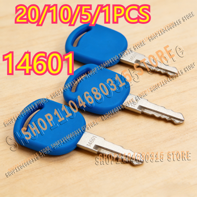Heavy Equipment Grader - 20/10/5/1pcs 14601 Blue Ignition Key for