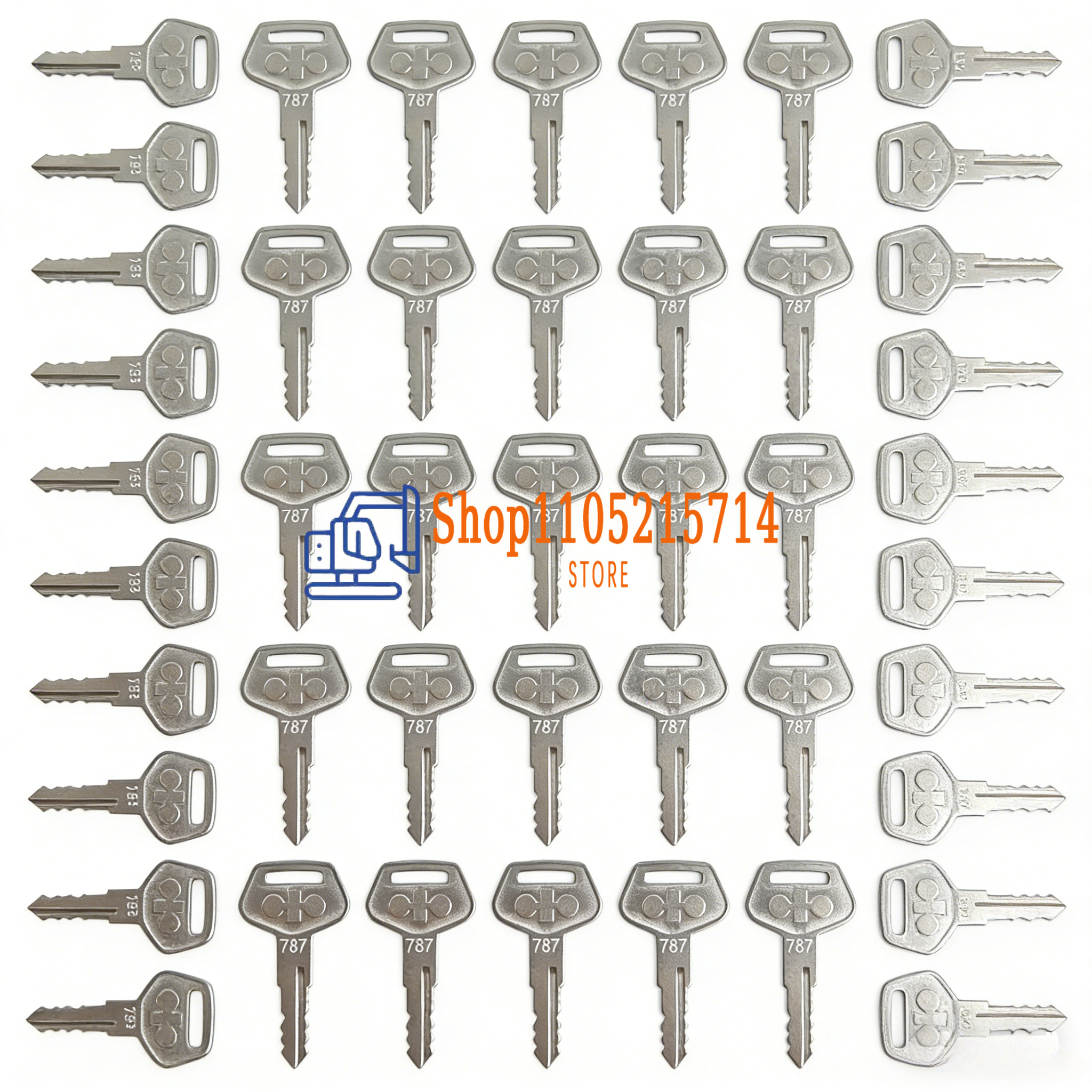 50PCS 787 Ignition Key for Kom - Heavy Equipment Bulldozer recensie en prijs